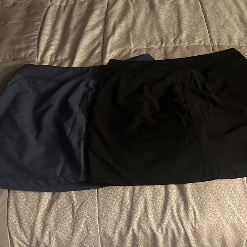 Orvis Black and Dark Blue Women Shorts Skorts